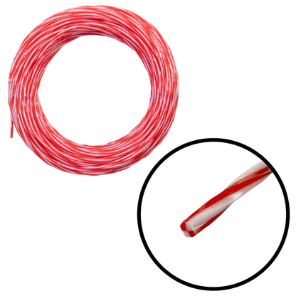 15m Dual Core Twisted Red Chess Trimmer Line, 2mm