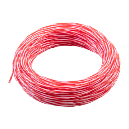 15m Dual Core Twisted Red Chess Trimmer Line, 2mm