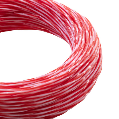 15m Dual Core Twisted Red Chess Trimmer Line, 2mm