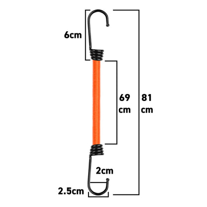 Bungee Loop with Metal Hooks, 80cm