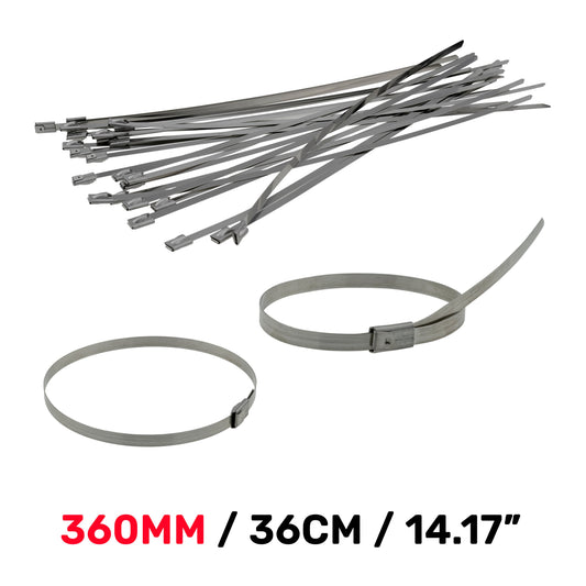 Stainless Steel Cable Ties, 4.6mm x 360mm