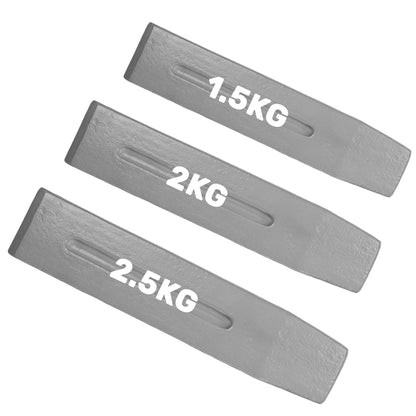 Grey Hardened Steel Wood Log Splitting Wedge