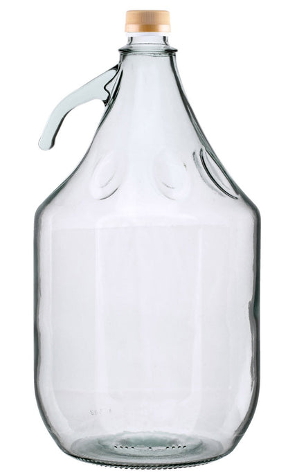 5L Clear Glass Demijohn Bottle with Screw Cap
