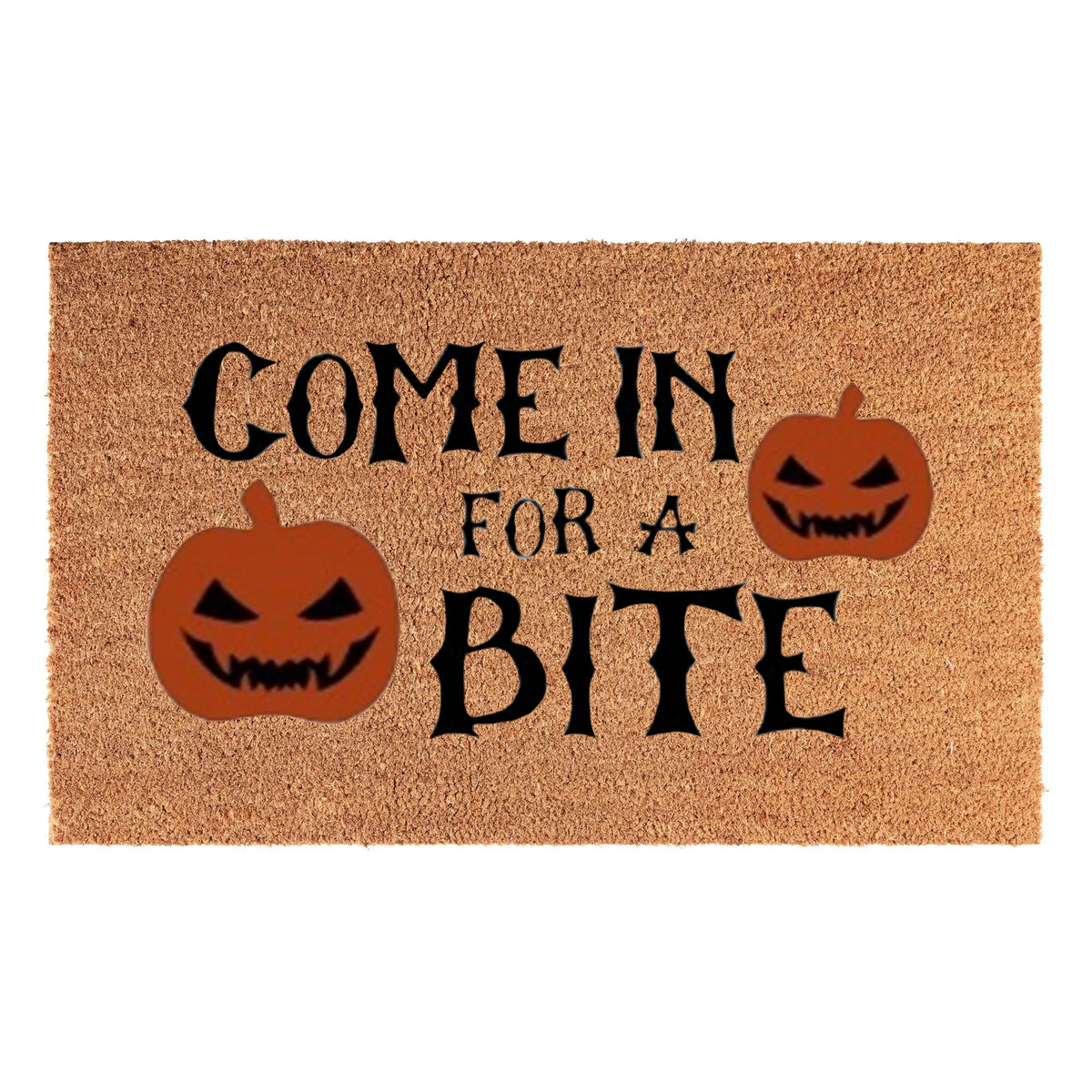 Coir Doormat, 60cm x 40cm - 'Come In For A Bite'
