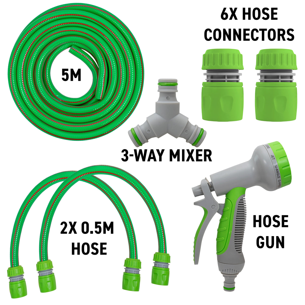 Outdoor Hot & Cold Tap Pet Bath Wash Kits with Sprayer