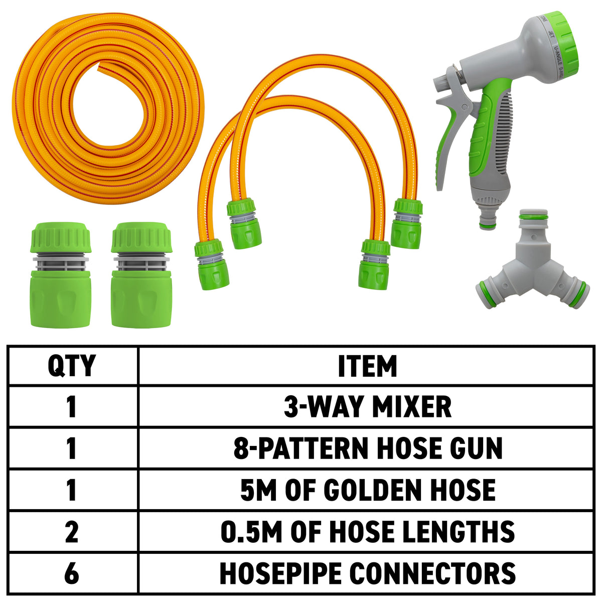 Outdoor Hot & Cold Tap Pet Bath Wash Kits with Sprayer