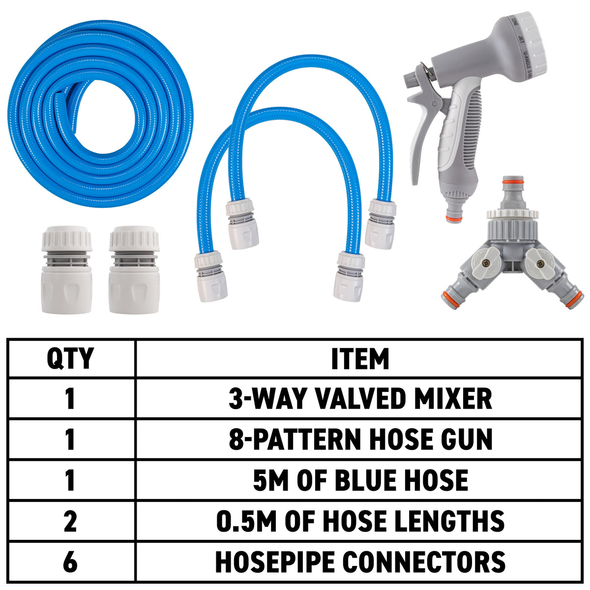 Outdoor Hot & Cold Tap Pet Bath Wash Kits with Sprayer