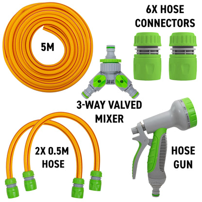 Outdoor Hot & Cold Tap Pet Bath Wash Kits with Sprayer