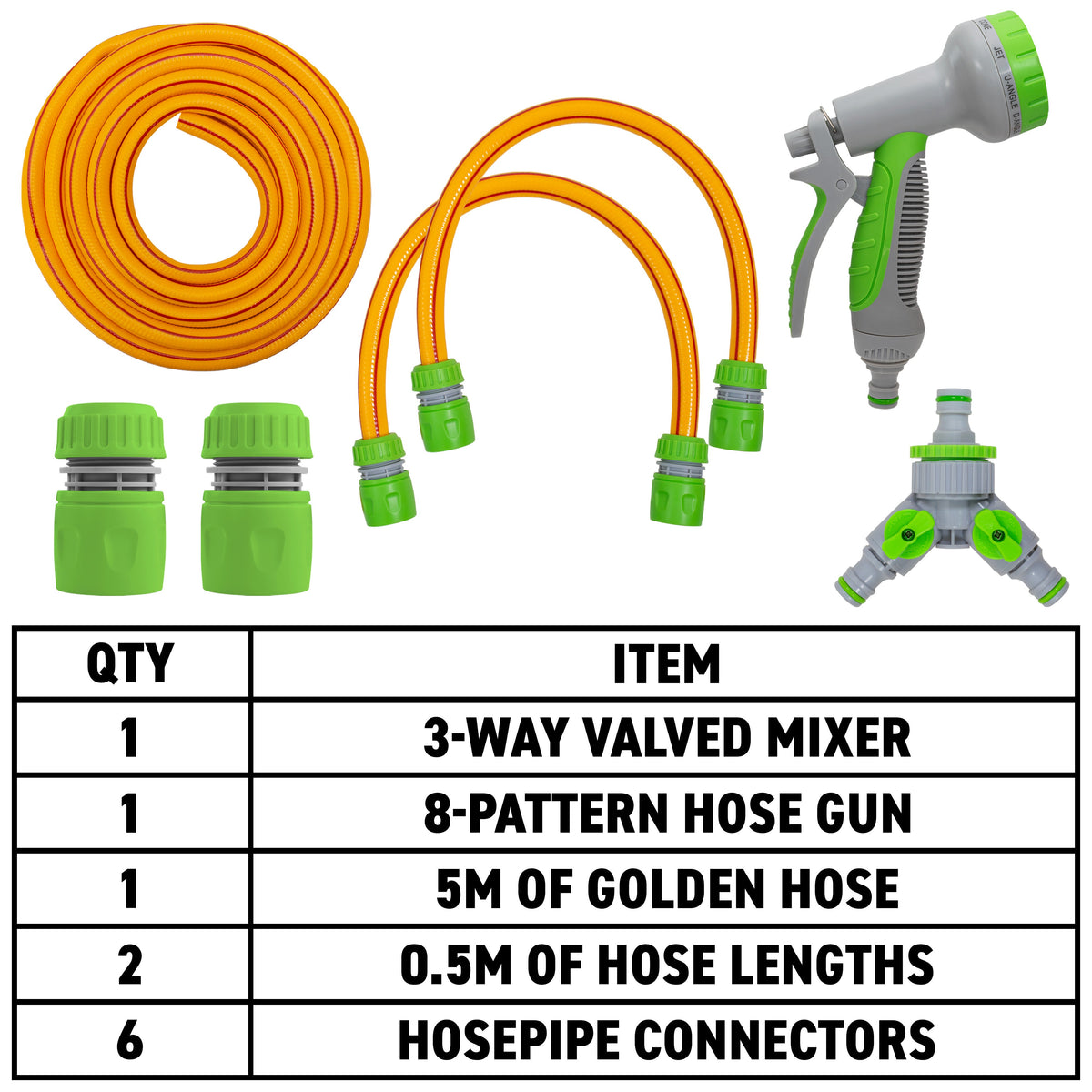 Outdoor Hot & Cold Tap Pet Bath Wash Kits with Sprayer