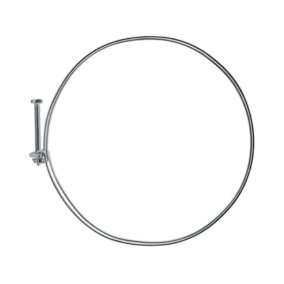 Galvanised Steel Double Wire Hose Clamps, 148mm-155mm