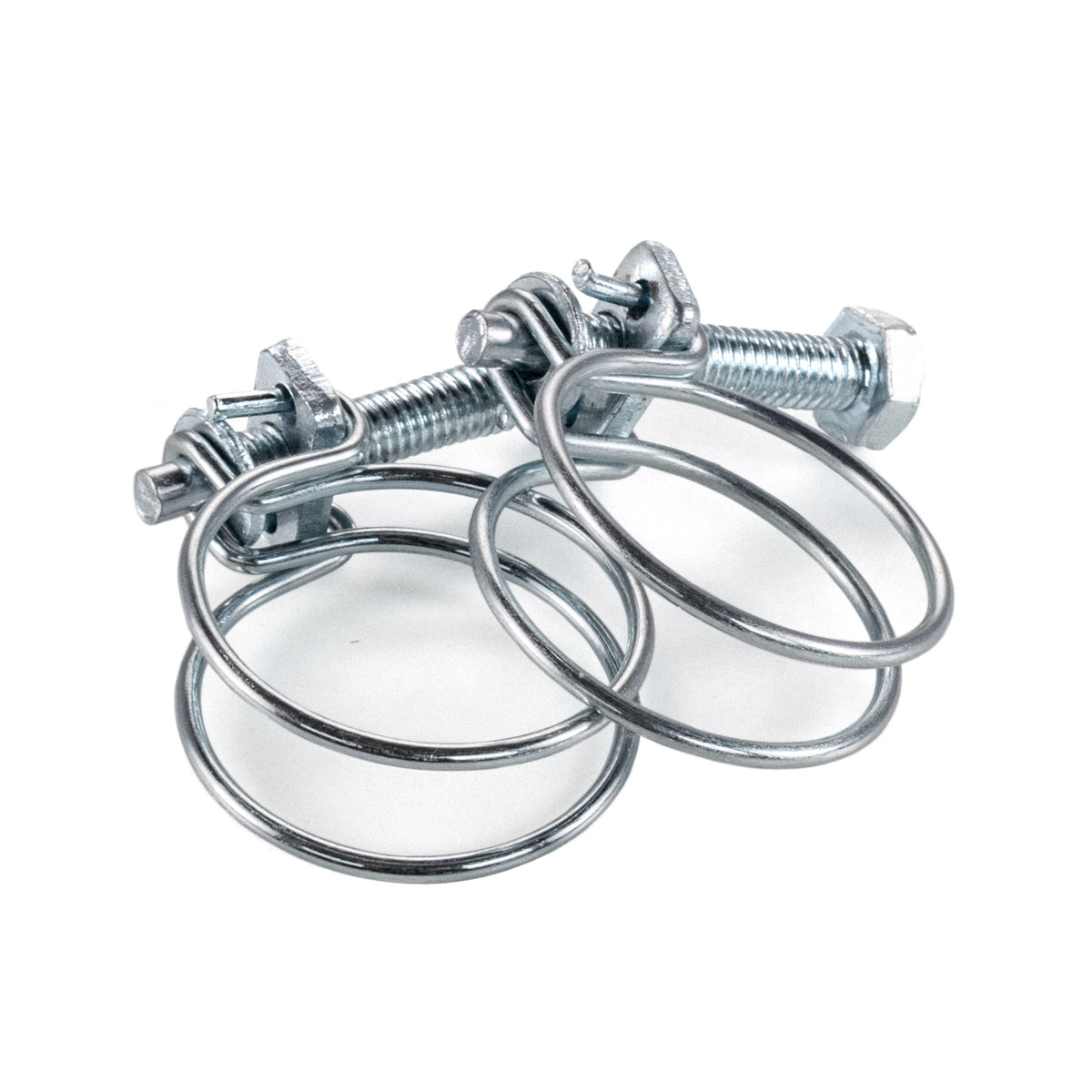 Galvanised Steel Double Wire Hose Clamps, 20mm-23mm
