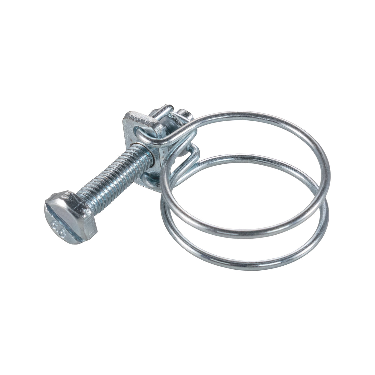 Galvanised Steel Double Wire Hose Clamps, 20mm-23mm