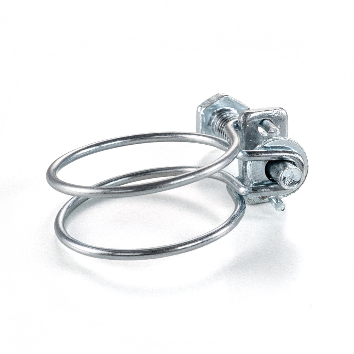 Galvanised Steel Double Wire Hose Clamps, 20mm-23mm