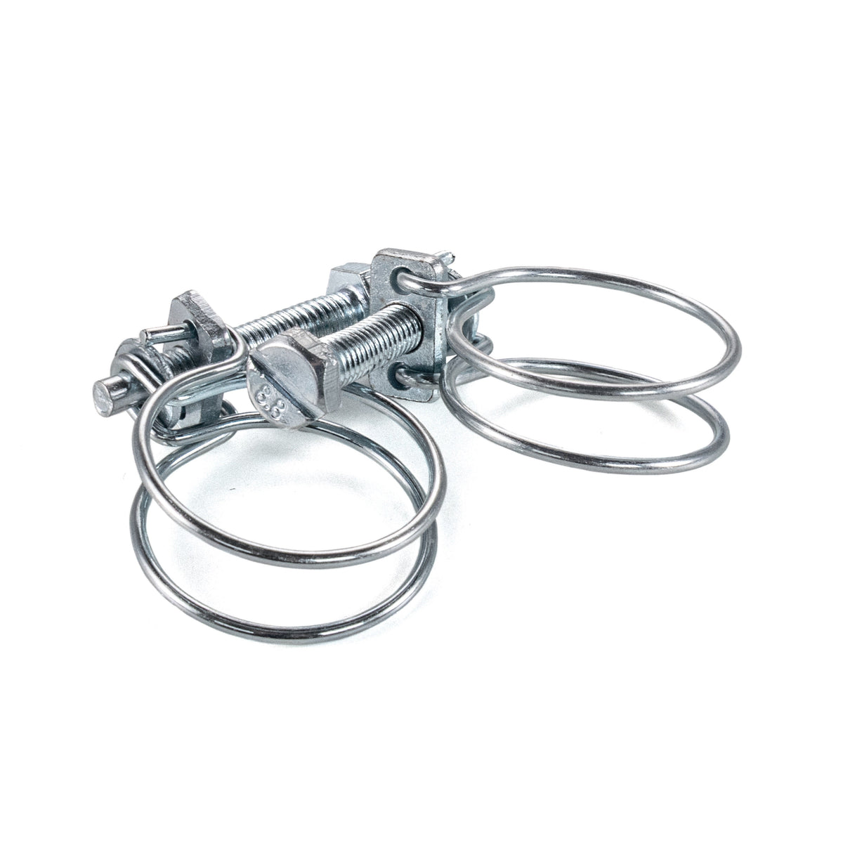 Galvanised Steel Double Wire Hose Clamps, 20mm-23mm