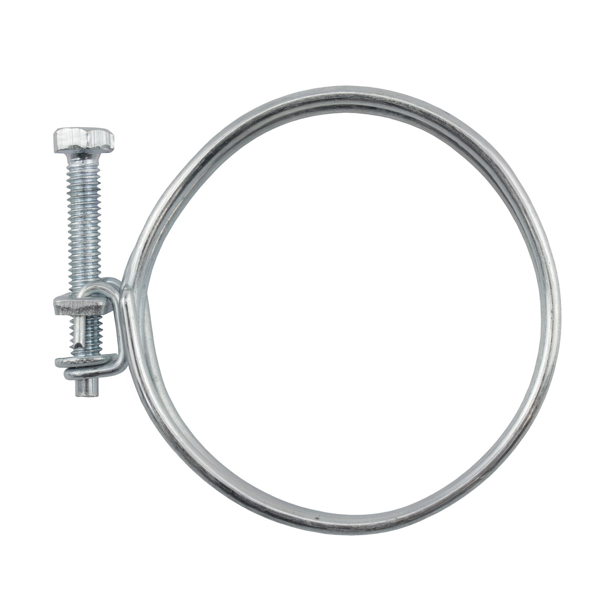 Galvanised Steel Double Wire Hose Clamps, 32mm-36mm