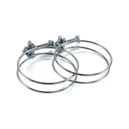 Galvanised Steel Double Wire Hose Clamps, 40mm-45mm