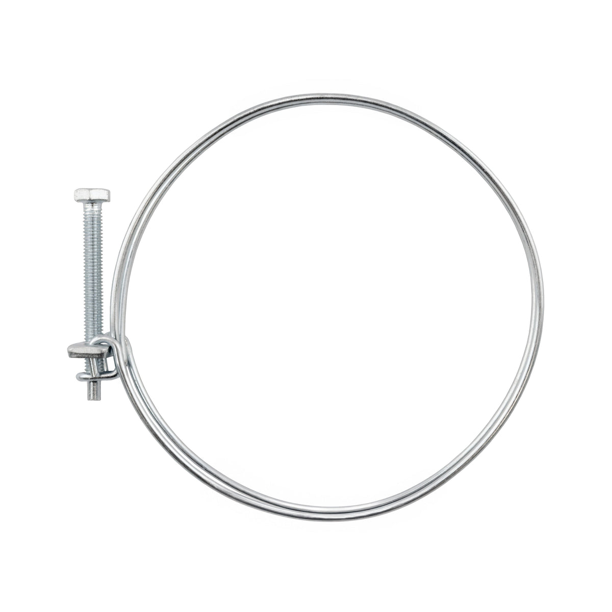 Galvanised Steel Double Wire Hose Clamps, 60mm-65mm