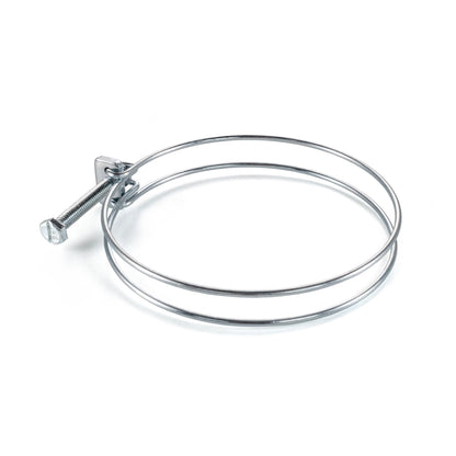 Galvanised Steel Double Wire Hose Clamps, 60mm-65mm