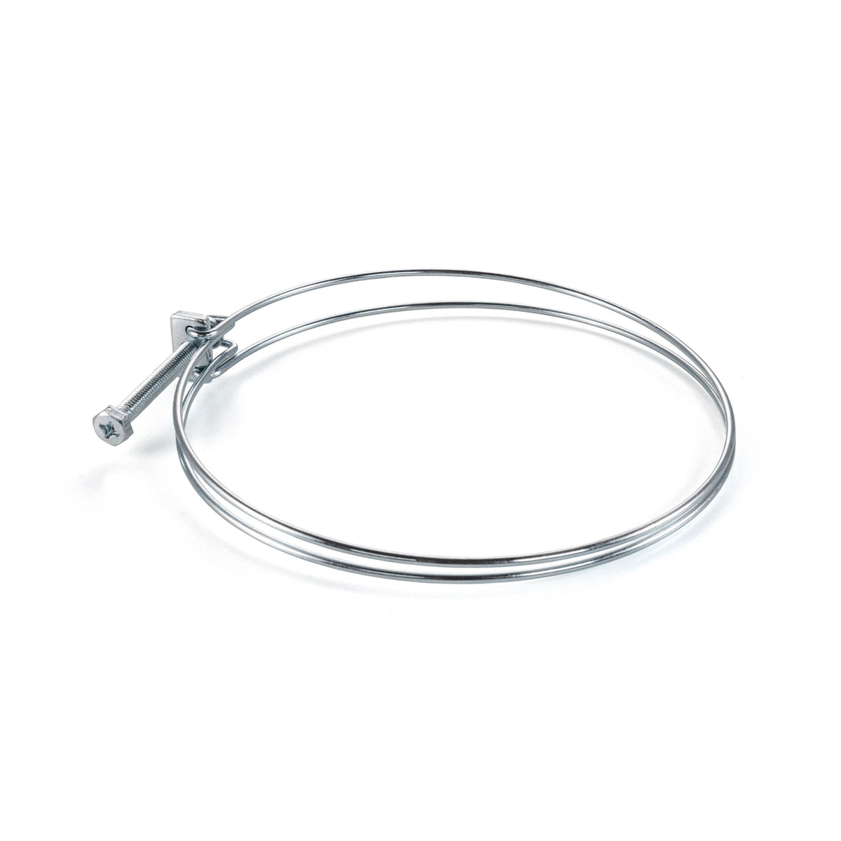 Galvanised Steel Double Wire Hose Clamps, 98mm-105mm