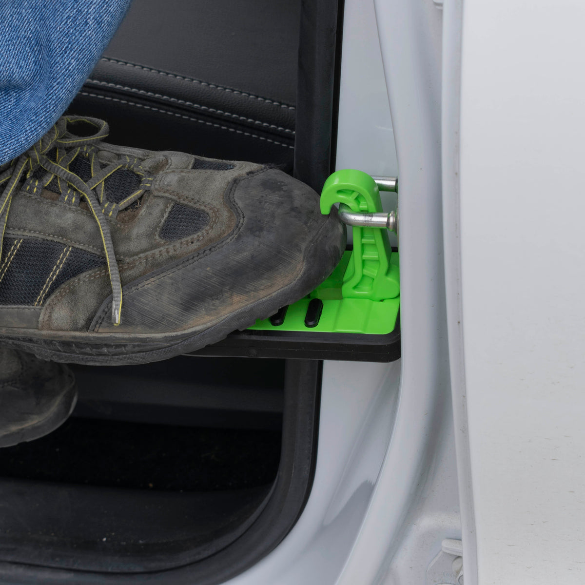 Type C Vehicle Car Door Step Up Ladder, Green