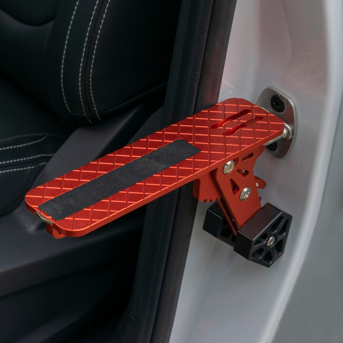 Type E Vehicle Car Door Step Up Ladder, Red