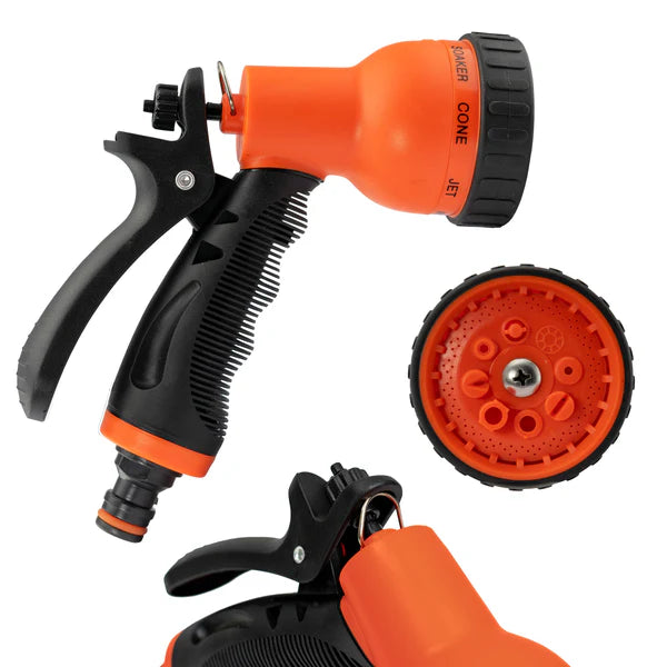 Black & Orange 8-Pattern Multi Water Sprayer, ECO-4480