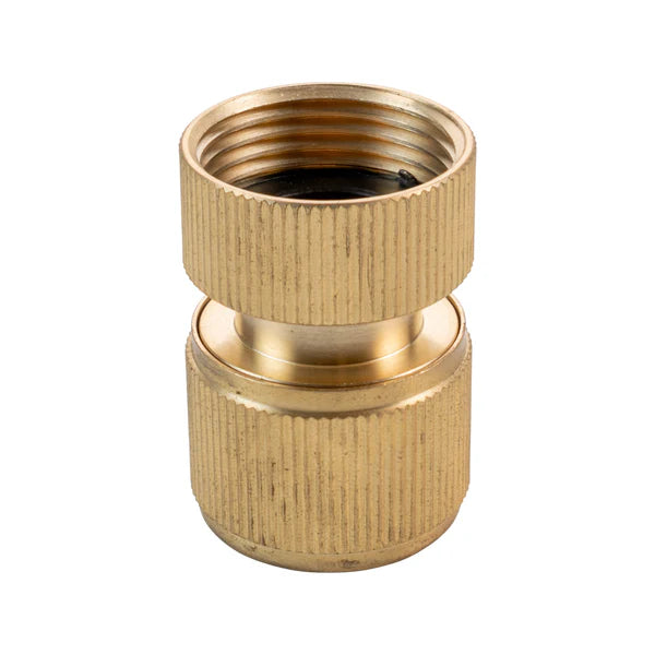 Female Hose Connector with 3/4" BSPF Thread, Brass