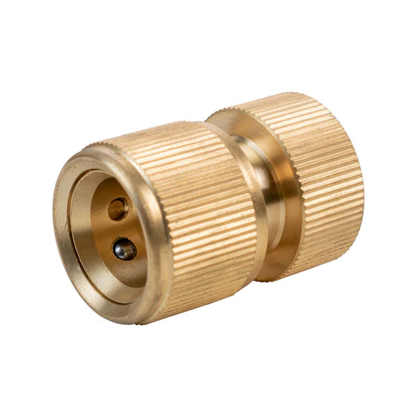 Female Hose Connector with 3/4" BSPF Thread, Brass