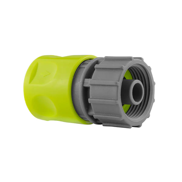 Female Hose Connector with 3/4" BSPF Thread, Lime