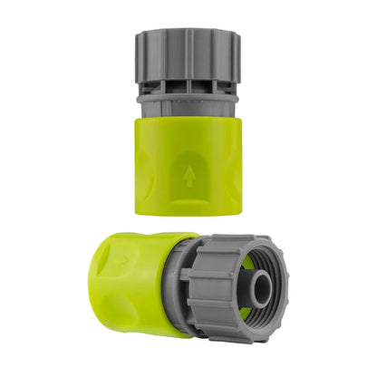 Female Hose Connector with 3/4" BSPF Thread, Lime