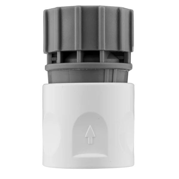Female Hose Connector with 3/4" BSPF Thread, Grey