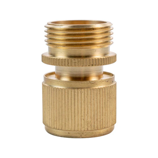 Female Hose Connector with 3/4" BSPM Thread, Brass