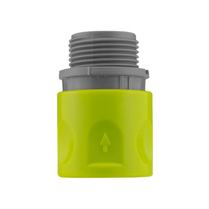 Female Hose Connector with 3/4" BSPM Thread, Lime
