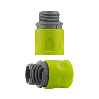 Female Hose Connector with 3/4" BSPM Thread, Lime