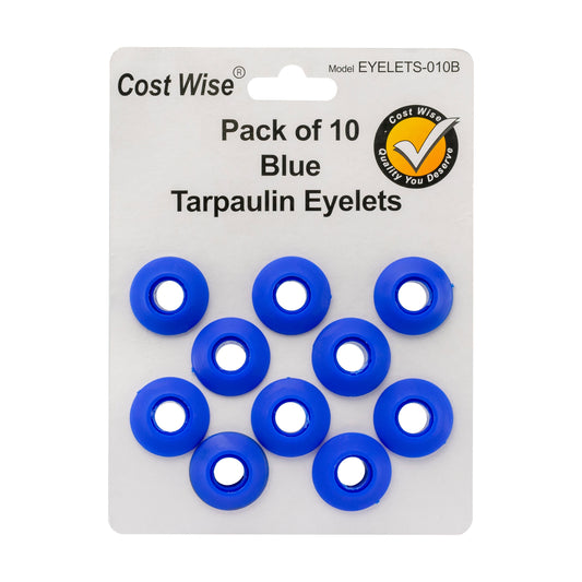 Repacement Tarpaulin Eyelets, Blue Pack of 10