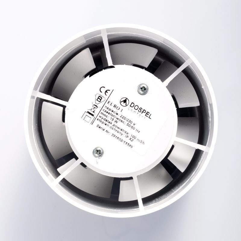 Euro Axial Bathroom Extraction Fan, 150mm