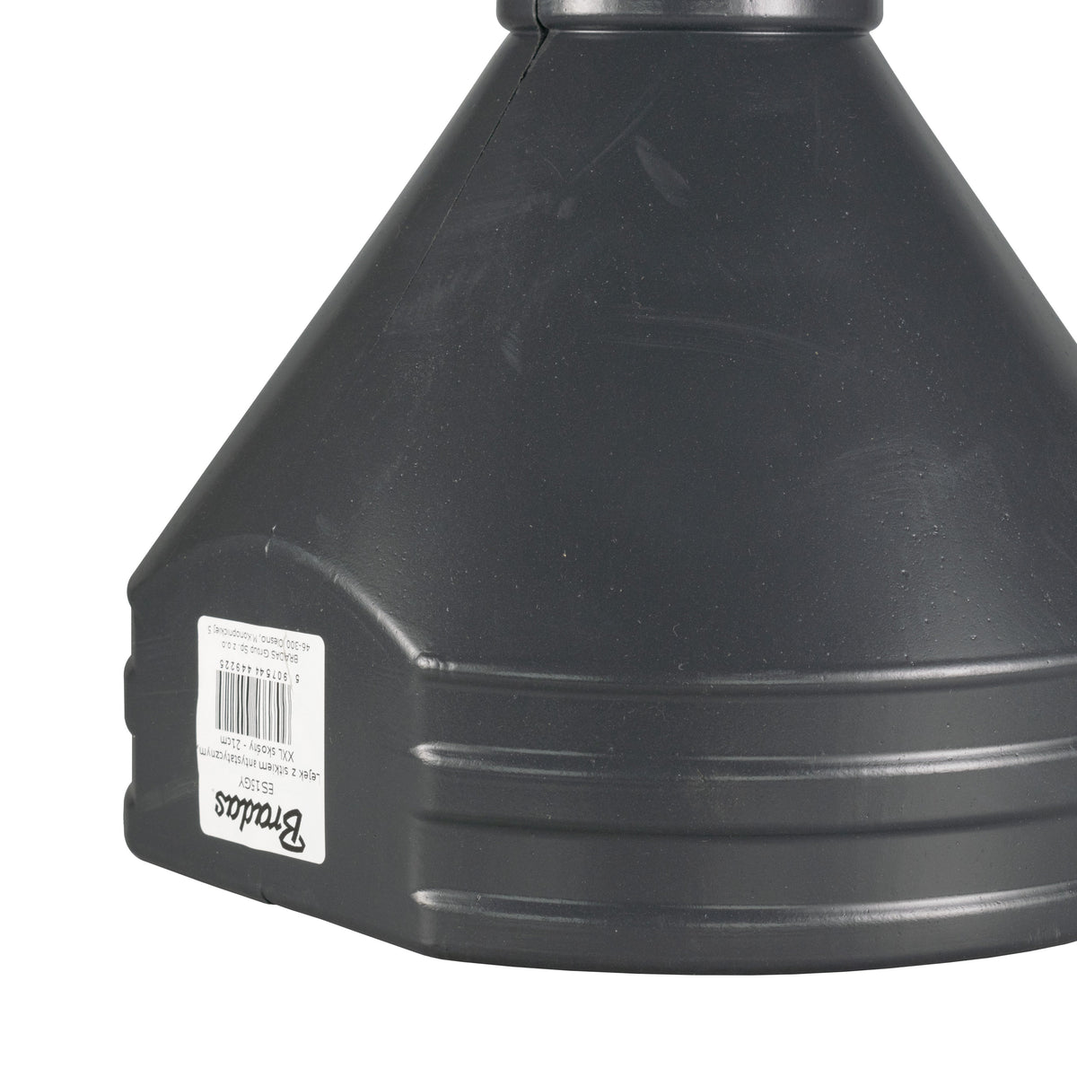 21cm Wide Mouthed Fuel Funnel with Angled Spout, Grey