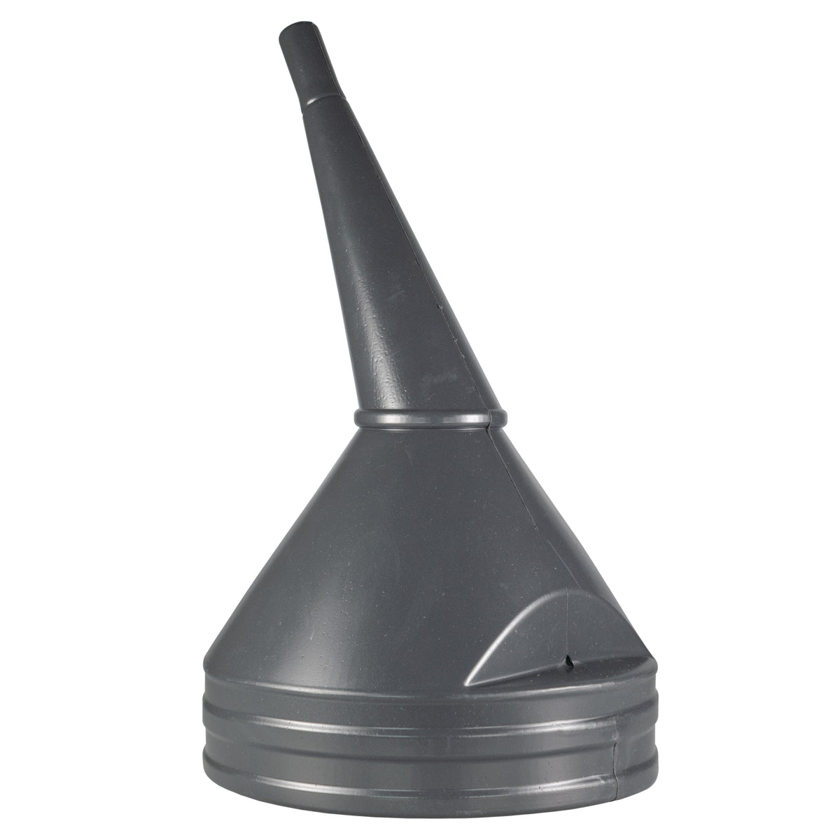 21cm Wide Mouthed Fuel Funnel with Angled Spout, Grey
