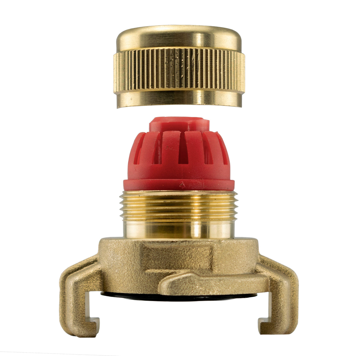 Brass GEKA Style Claw Female Hosepipe Connector, 3/4"