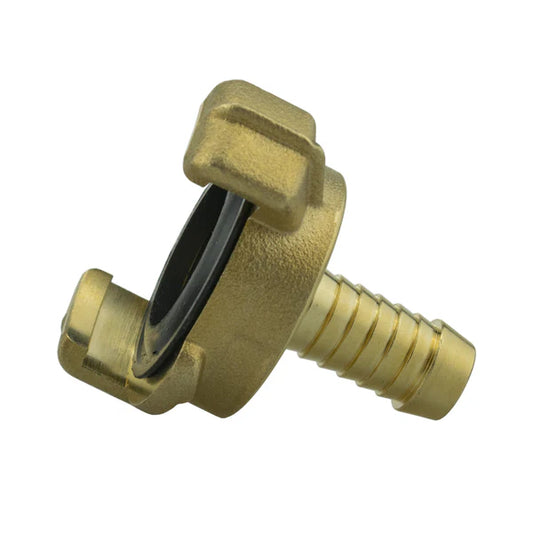 Brass GEKA Style Claw Hosetail Connector, 1/2"