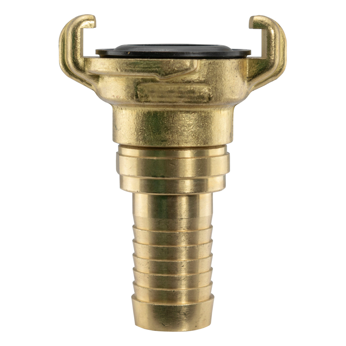 Brass GEKA Style Claw Swivel Hosetail Connector, 1/2"