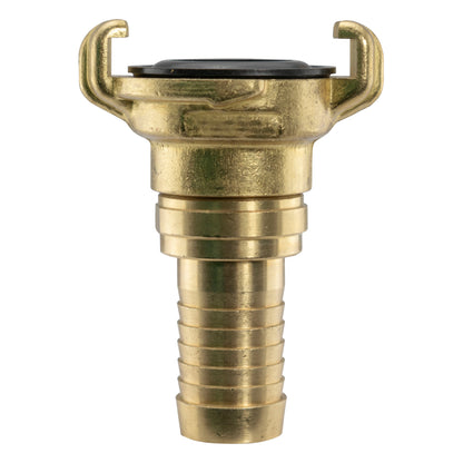 Brass GEKA Style Claw Swivel Hosetail Connector, 1/2"