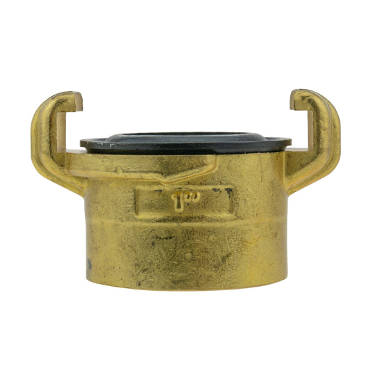 Brass GEKA Style Claw Hose Connector, 1" BSPF