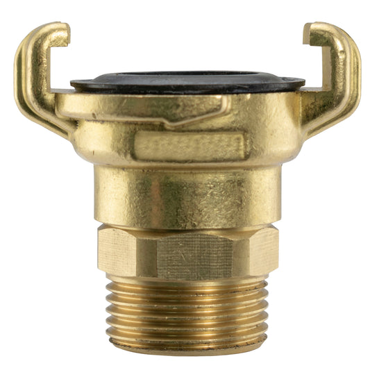 Brass GEKA Style Claw Swivel Hose Connector, 1" BSPM