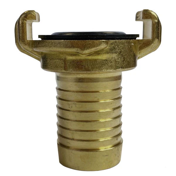 Brass GEKA Style Claw Hosetail Connector, 1"