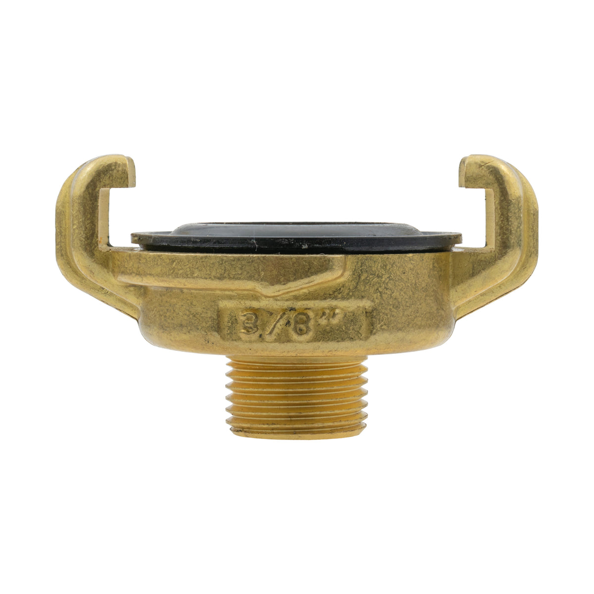 Brass GEKA Style Claw Hose Connector, 3/8" BSPM