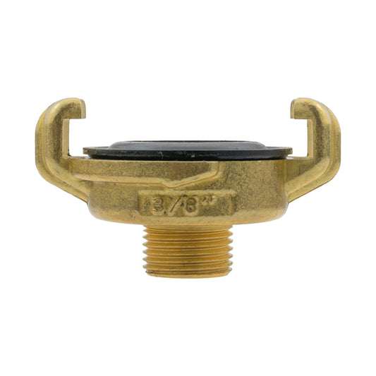 Brass GEKA Style Claw Hose Connector, 3/8" BSPF