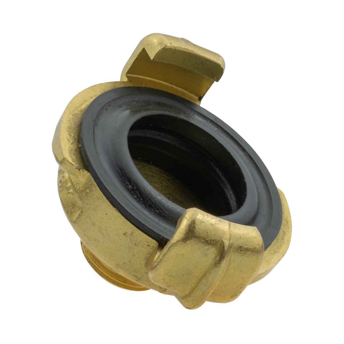 Brass GEKA Style Claw Hose Connector, 3/8" BSPM