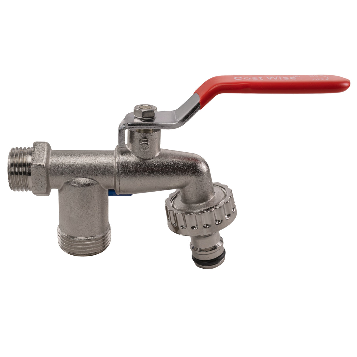 Quick Connector Dual Outlet Lever Tap, 1/2" BSP