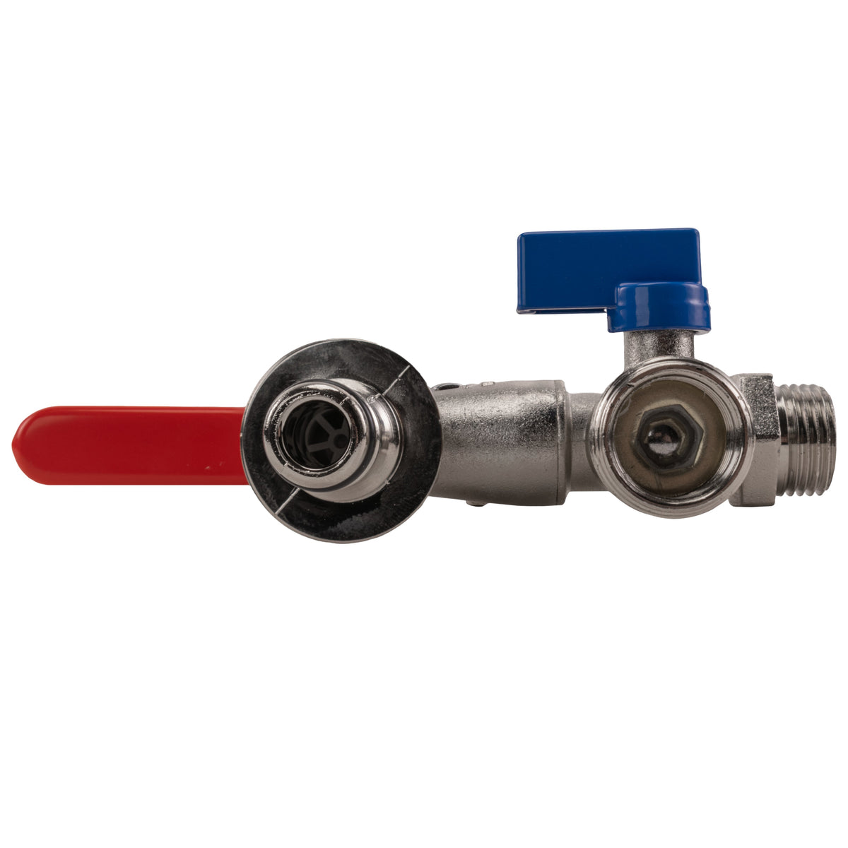Quick Connector Dual Outlet Lever Tap, 1/2" BSP